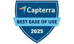 Capterra Best Ease of Use 2025 Award