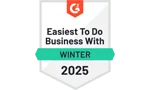 G2 Easiest To Do Business With 2025 Award