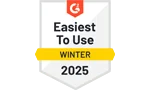 G2 Easiest To Use 2025 Award
